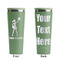 Cheerleader Light Green RTIC Everyday Tumbler - 28 oz. - Front and Back