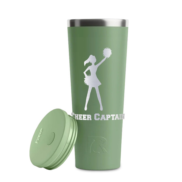 Cheerleader Light Green RTIC Everyday Tumbler - 28 oz. - Lid Off