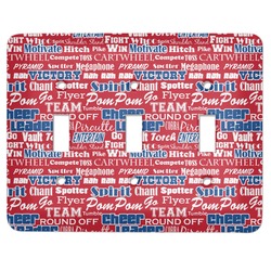 Cheerleader Light Switch Cover (3 Toggle Plate)