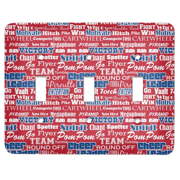 Custom Cheerleader Light Switch Cover (3 Toggle Plate)