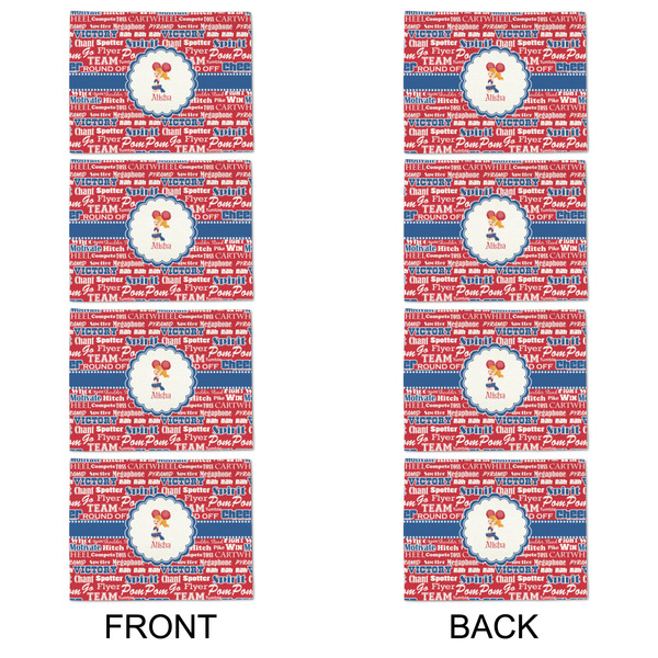Cheerleader Linen Placemat - APPROVAL Set of 4 (double sided)