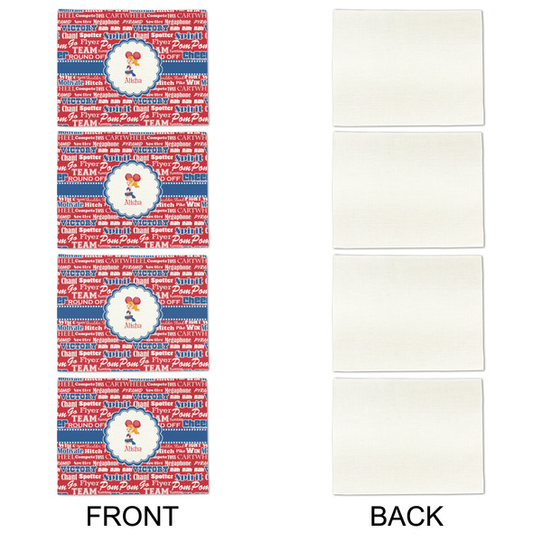 Cheerleader Linen Placemat - APPROVAL Set of 4 (single sided)