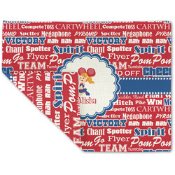 Cheerleader Double-Sided Linen Placemat - Single w/ Name or Text