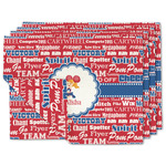 Cheerleader Double-Sided Linen Placemat - Set of 4 w/ Name or Text