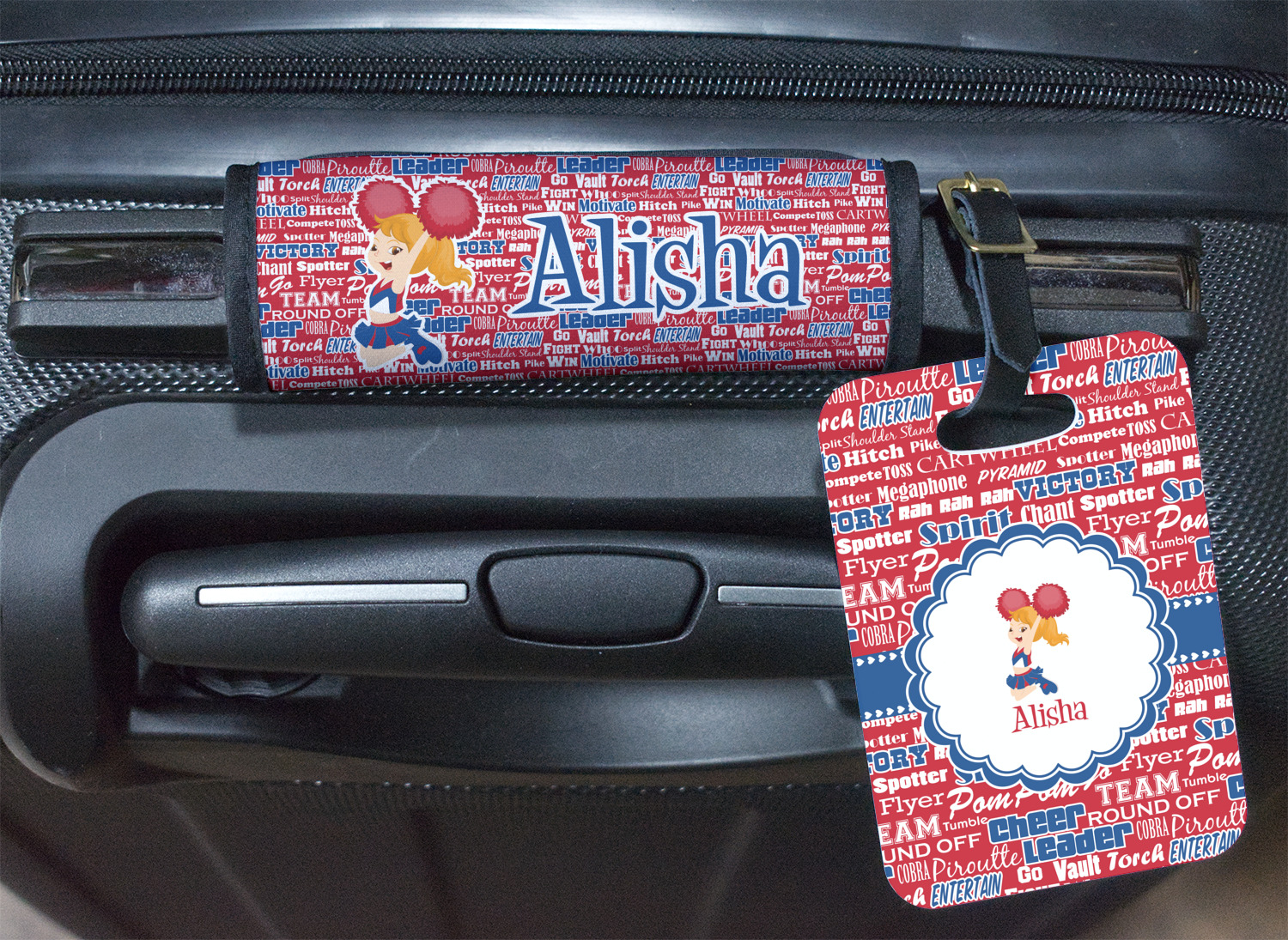 Custom Cheer Luggage Handle Cover (Personalized)