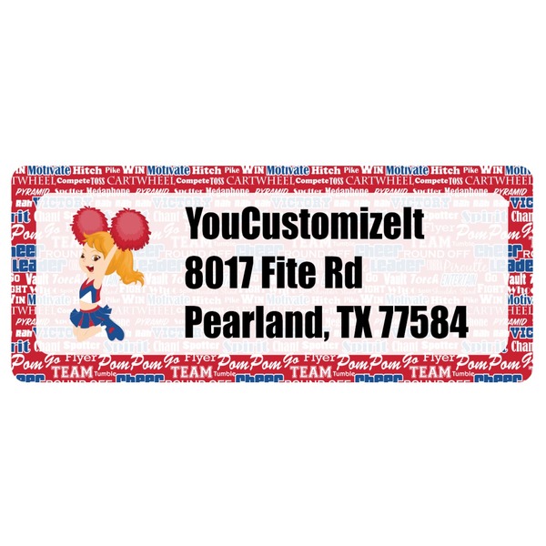 Custom Cheerleader Return Address Labels (Personalized)