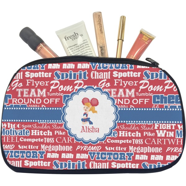 Custom Cheerleader Makeup / Cosmetic Bag - Medium (Personalized)