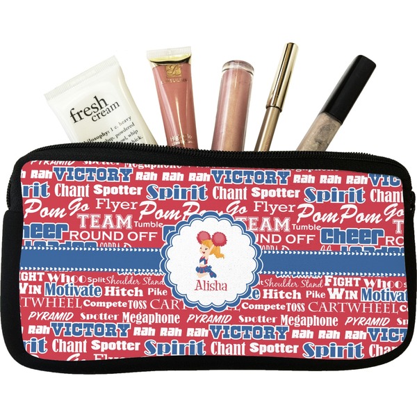 Custom Cheerleader Makeup / Cosmetic Bag (Personalized)