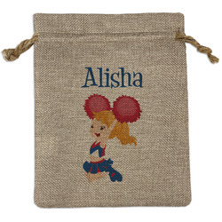 Cheerleader Burlap Gift Bag (Personalized)