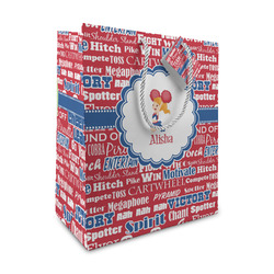 Cheerleader Medium Gift Bag (Personalized)