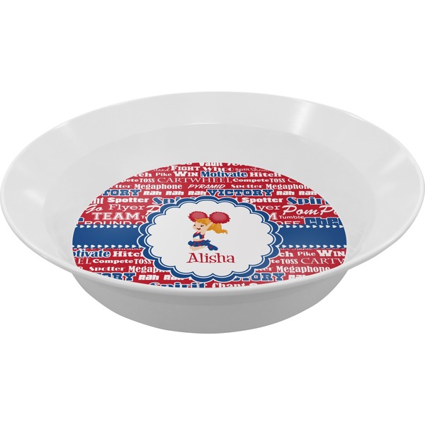 Custom Cheerleader Melamine Bowl (Personalized)
