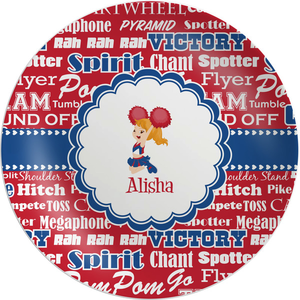 Custom Cheerleader Melamine Plate (Personalized)