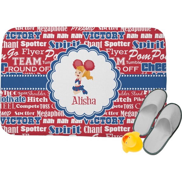 Custom Cheerleader Memory Foam Bath Mat (Personalized)