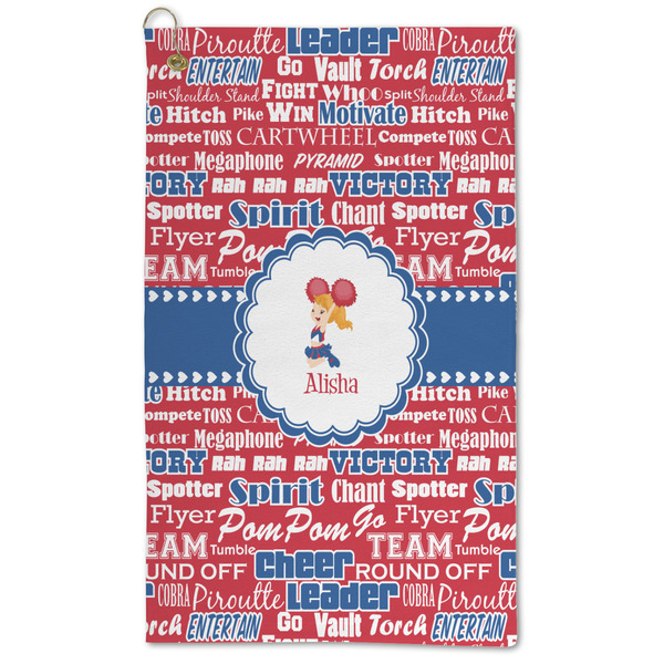 Custom Cheerleader Microfiber Golf Towel - Large (Personalized)