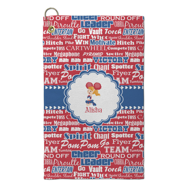 Custom Cheerleader Microfiber Golf Towel - Small (Personalized)