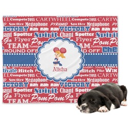 Cheerleader Dog Blanket - Large (Personalized)
