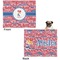 Cheerleader Microfleece Dog Blanket - Large- Front & Back