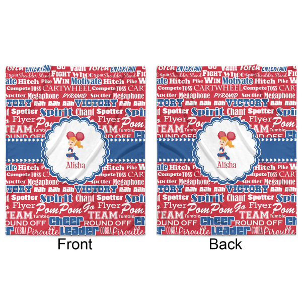 Cheerleader Minky Blanket - 50"x60" - Double Sided - Front & Back