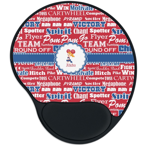 Custom Cheerleader Mouse Pad with Wrist Support