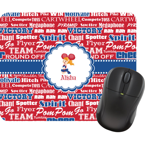 Custom Cheerleader Rectangular Mouse Pad (Personalized)
