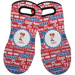 Cheerleader Neoprene Oven Mitts - Set of 2 w/ Name or Text