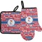 Cheerleader Right Oven Mitt & Pot Holder Set w/ Name or Text