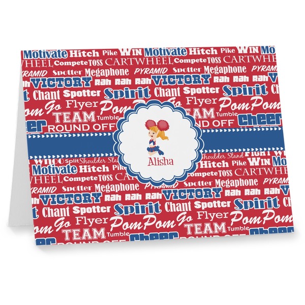 Custom Cheerleader Note cards (Personalized)