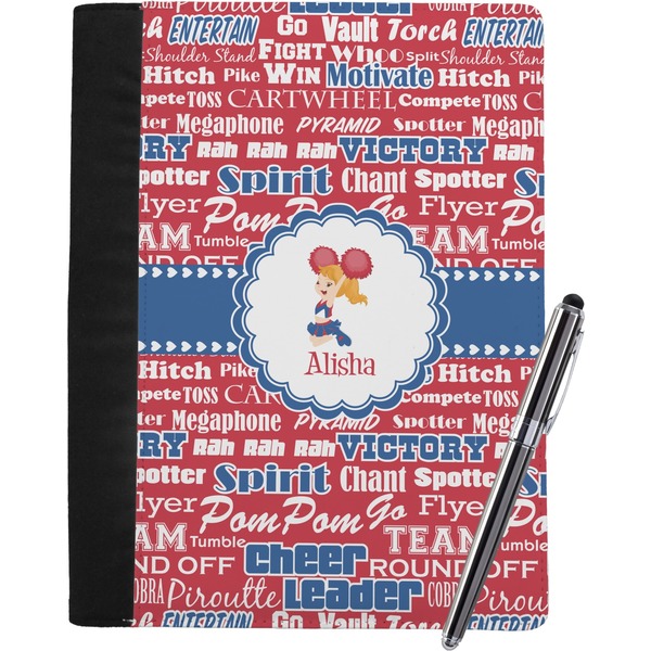 Custom Cheerleader Notebook Padfolio - Large w/ Name or Text