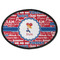 Cheerleader Iron On Oval Patch w/ Name or Text