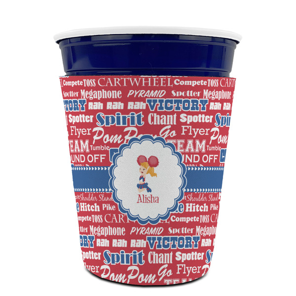 Cheerleader Party Cup Sleeves - without bottom - FRONT (on cup)