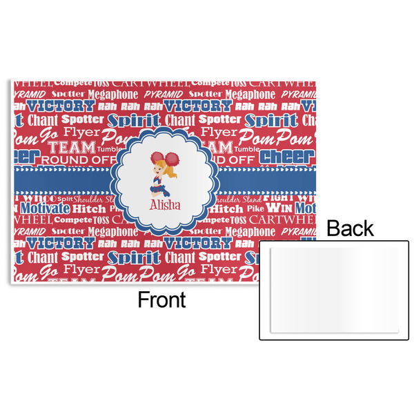 Cheerleader Disposable Paper Placemat - Front & Back