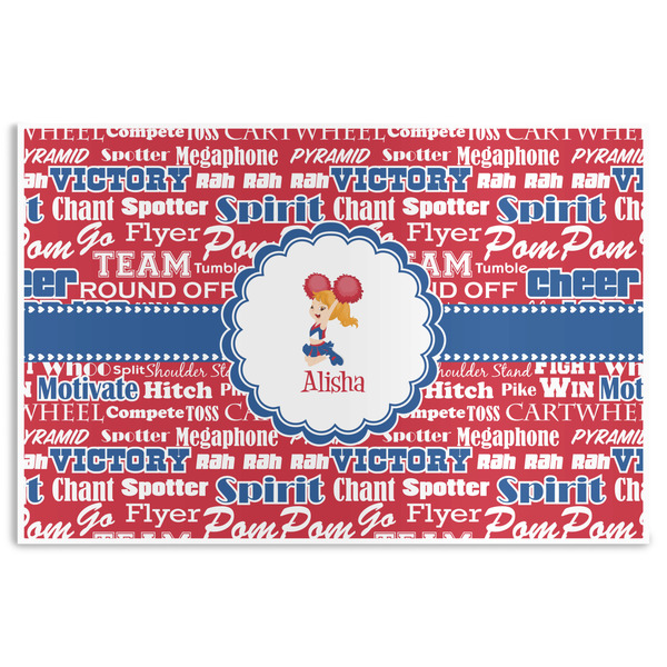 Custom Cheerleader Disposable Paper Placemats (Personalized)