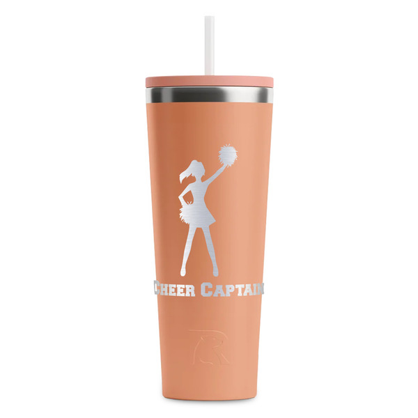 Cheerleader Peach RTIC Everyday Tumbler - 28 oz. - Front