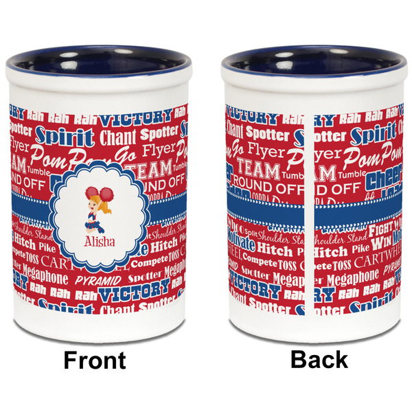 Cheerleader Pencil Holder - Blue - approval