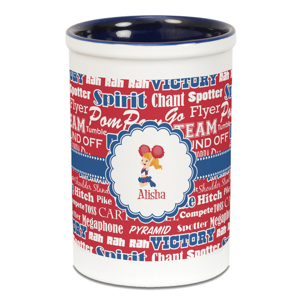 Cheerleader Pencil Holder - Blue
