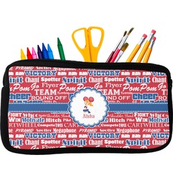 Cheerleader Neoprene Pencil Case - Small w/ Name or Text
