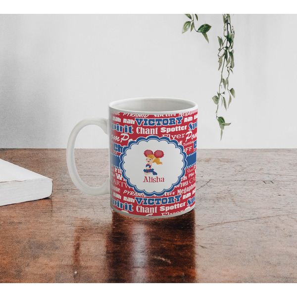 Cheerleader Personalized Coffee Mug - Lifestyle