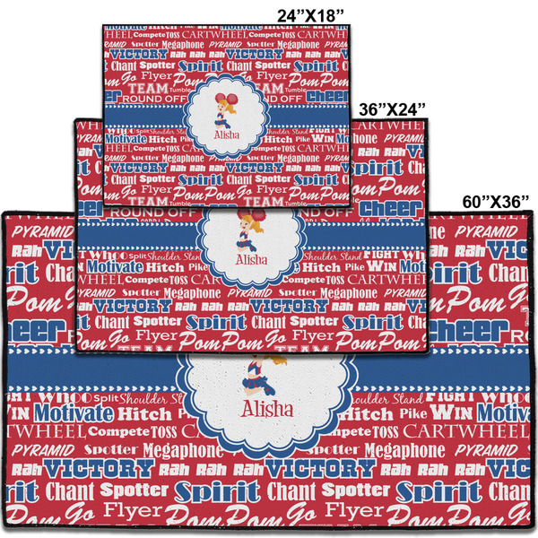 Cheerleader Personalized Door Mat - Group Parent IMF