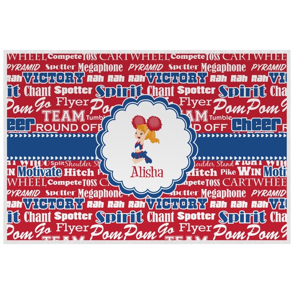 Custom Cheerleader Laminated Placemat w/ Name or Text
