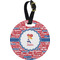 Cheerleader Plastic Luggage Tag - Round (Personalized)