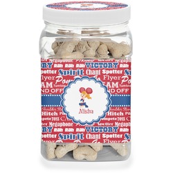 Cheerleader Dog Treat Jar (Personalized)