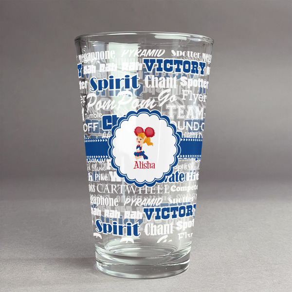 Custom Cheerleader Pint Glass - Full Print (Personalized)