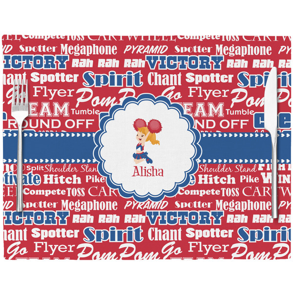 Cheerleader Placemat with Props