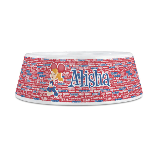 Cheerleader Plastic Dog Bowls - Medium - FRONT