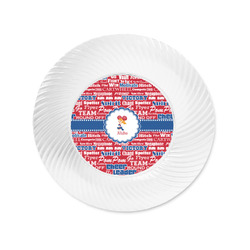 Cheerleader Plastic Party Appetizer & Dessert Plates - 6" (Personalized)