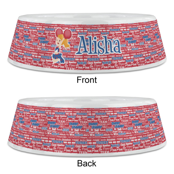 Cheerleader Plastic Pet Bowls - Large - APPROVAL