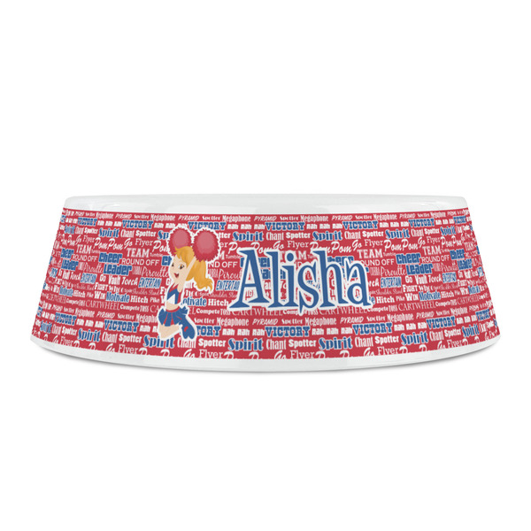 Cheerleader Plastic Pet Bowls - Small - FRONT