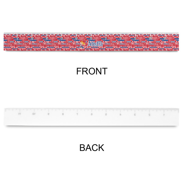 Cheerleader Plastic Ruler - 12" - APPROVAL