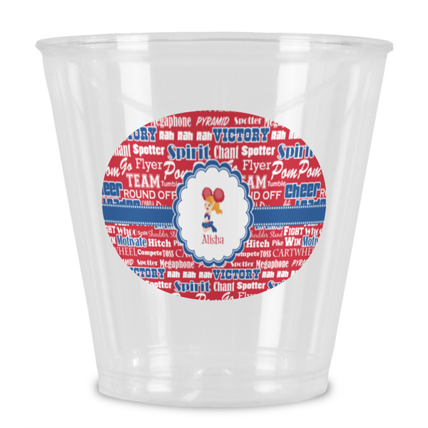 Custom Cheerleader Plastic Shot Glass (Personalized)
