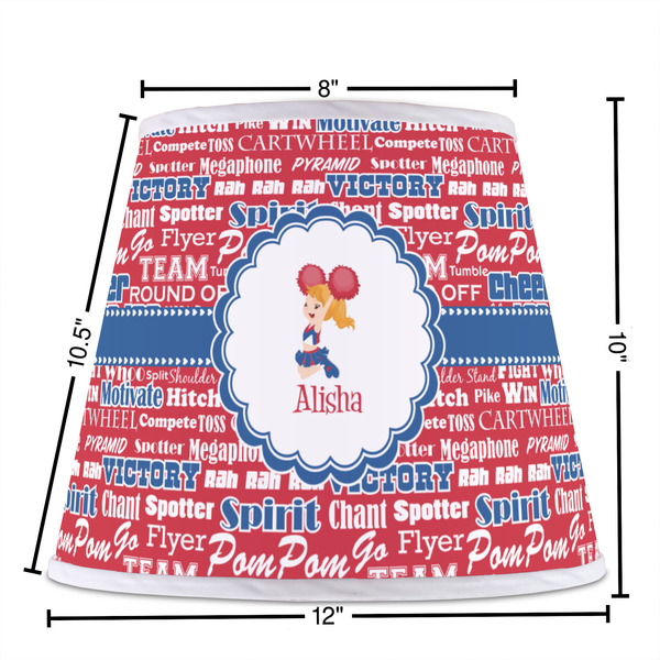 Cheerleader Poly Film Empire Lampshade - Dimensions